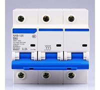 Interruttore automatico NXB-125 3P AC 230/400V Tipo D Interruttore Aria D63 80 100 125A Protezione da sovraccarico Grande Interruttore Integrato 1 Pz (Color : 100a, Size : 3)