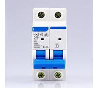 Interruttore automatico NXB-63 2P Interruttore Aria AC 230/400V Tipo D Protezione Corrente 6 10 16 20 25 32 40 50 63A Decorazione Della Casa 1 Pz (Color : 3a, Size : 2)