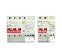 Interruttore automatico Protezione differenziale mini interruttori elettrici DC RCBO MCB DZ47LE 1P 2P 3P 3P + N 4P interruttore aria 250V 6-63A (Color : 16A, Size : 4P)