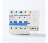 Interruttore automatico Protezione differenziale miniaturizzata DC RCBO MCB DZ47LE 4P Protezione contro i fulmini 6A 10A 16A 20A 25A 32A 40A 50A 63A (Color : 25A, Size : 10pcs 4P)