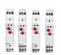 Interruttore automatico Ritardo On Ritardo Spegnimento Relè Temporizzato Tipo Elettronico 16A AC230V O AC/DC12-240V 1 Pz (Size : Grt8-a1-acdc12-240v)