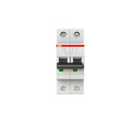 Interruttore magnetotermico ABB 2P 16A 6KA C 2M S202 S465908
