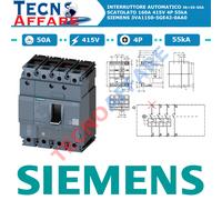 Interruttore Automatico Scatolato 50A 415V 4P 55kA Siemens 3VA1150-5GE42-0AA0