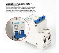 Interruttore automatico, sgancio termomagnetico, protezione da sovraccarico, protezione interruttore batteria per sistema fotovoltaico, montaggio su