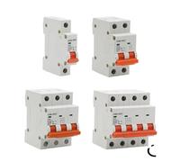Interruttore automatico solare 1P 2P 3P 4P DC 250V-1000V 10A Mini fusibile MCB for impianto fotovoltaico Energia solare 3/6/10/16/20/25/32/40/50/63/80/100/125A(2)