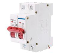 Interruttore automatico solare 2P DC 1000V, interruttore di batteria, 6A, 10A, 16A, 20A, 25A, 32A, 40A, 50A, 63A MCB for impianto fotovoltaico(25A)