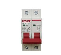 Interruttore automatico solare da 10 pezzi DC 1000V Mini interruttore di protezione da sovraccarico 6A/10A/16A/20A/25A/32A/40A/50A/63A 2P MCB fotovoltaico PV(50a)