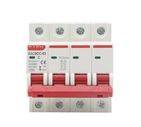 Interruttore automatico solare in miniatura DC 1000V4P di protezione da sovraccarico 6A~63A/80A 100A 125A Adatto for impianto fotovoltaico(6 Years)