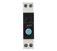 Interruttore Automatico su Guida DIN, Interruttore Automatico Miniaturizzato Protezione Interruttore su Guida DIN a 1 Polo Interruttore Smart WIFI Telecomando per Telefono (16A)