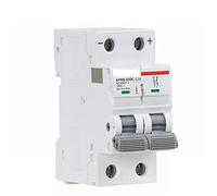 Interruttore automatico su guida DIN MCB 6KA 2p 500V Mini interruttore automatico DC6A 10A 16A 20A 25A 32A 40A 50A 63A Protettori di dispersione a terra (Color : 63a, Size : GYM9 DC MCB 2P)