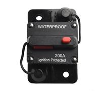 Interruttore automatico termico ausiliario CC con protezione IP67, design di ripristino manuale per applicazioni automobilistiche e marine (200A)