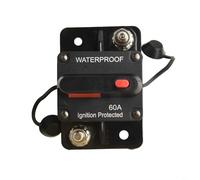 Interruttore automatico termico ausiliario CC con protezione IP67, design di ripristino manuale per applicazioni automobilistiche e marine (60A)