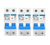 Interruttore automatico tipo AC 10 pezzi 2P MCB 20A 25A 32A Protezione corrente 230V 400V Tensione Cortocircuito Sovraccarico Potenza(20a,3P)