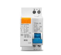 Interruttore automatico Tpnl dpnl 230v 1p+n Conduttore di corrente residua con protezione da sovracorrente e cortocircuito RCBO MCB Protettori di dispersione a terra (Size : TPNL 40A)
