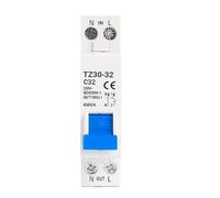 Interruttore automatico TZ30-32 DPN 1P+N MCB 6A 10A 16A 20A 25A 32A Montaggio su guida DIN Interruttore pneumatico domestico