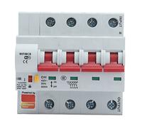 Interruttore automatico WiFi Bluetooth intelligente Telecomando a 4 poli CA 400 V con blocco di sicurezza per alimentazione domestica e illuminazione esterna (80A)