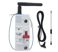 Interruttore automatico WiFi intelligente con controllo vocale, telecomando mobile, mini interruttore ad aria 1P, DC10V 100V per pannello di controllo per ufficio domestico, PC, (63a)