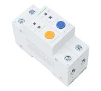 Interruttore automatico WiFi, interruttore intelligente su guida DIN 2P 63A per app eWeLink, telecomando e compatibile con voce, protezione da sovraccarico (50A)