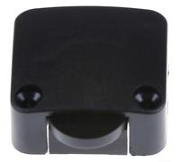 Interruttore autoresettante per armadio, cerniera controllo della luce, sensore ABS compatto, colore nero, meccanismo di ritorno automatico, design salvaspazio (nero)