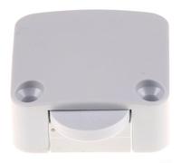 Interruttore autoresettante per porta, per armadio, cerniera, controllo della luce, sensore ABS compatto, colore nero, meccanismo di ritorno automatico, design salvaspazio (bianco)