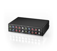 Interruttore AV Componente RGB un 3 Vie Selettore Audio Video Uscita 3 nel 1 Ypbpr Switcher RGB Componente per TV 360 DVD