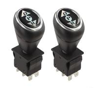 Interruttore avanti e indietro per bambini auto elettriche 6 V/12 V, ricambio in plastica robusta con 6 connettori, compatibile con diversi modelli di giocattoli Ride-On, rosso/nero(B)