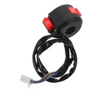 Interruttore Avviamento Moto 4 Fili in Lega e Plastica Nero | Montaggio Manubrio, Avvio Elettrico Compatto, Installazione Semplice, Resistente alle Intemperie