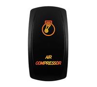 interruttore avviamento motore Interruttore a bilanciere LED arancione 12V-24V impermeabile 20A luce ambra adatta per auto barca ATV camper motorhome macchina automatica(AIR COMPRESSOR)