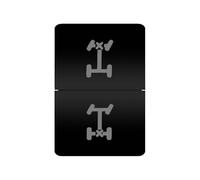 interruttore avviamento motore Interruttore a doppio pulsante con luce LED arancione adatto per Toyota Prado Land Cruiser RAV4 Hilux GUN HiAce 4 Runner Tundra Suzuki Jimny(LOCKER)