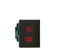 interruttore avviamento motore Interruttore a pulsante 12V 3A LED rosso/ON OFF Faretto posteriore Luci di retromarcia Lampeggiante Adatto per VW AMAROK Volkswagen Ricambio OEM(Reverse camera-R)