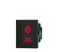 interruttore avviamento motore Interruttore a pulsante 12V 3A LED rosso/ON OFF Faretto posteriore Luci di retromarcia Lampeggiante Adatto per VW AMAROK Volkswagen Ricambio OEM(Roof lights-L)