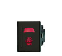 interruttore avviamento motore Interruttore a pulsante 12V 3A LED rosso/ON OFF Faretto posteriore Luci di retromarcia Lampeggiante Adatto per VW AMAROK Volkswagen Ricambio OEM(Led light bar-L)