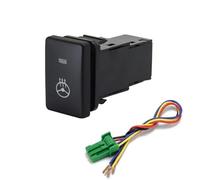 interruttore avviamento motore Interruttore a pulsante per fari fendinebbia, radar, servosterzo, batteria, adatto per Toyota Land Cruiser 07-20, per Camry 06-16(Steering wheel heat)
