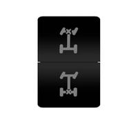 interruttore avviamento motore Interruttori a pulsante doppio per auto, adatti per Toyota Landcruiser Prado150 200 HiAce 4Runner Camry Corolla Kluger(Front rear lock)