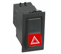 Ama Interruttore Basculante ON-OFF 12V per Luci di Emergenza - Dimensioni 50x26 mm e Colore Rosso, Made in Italy