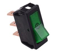 Interruttore basculante illuminato 12V On-Off Verde SPST 20A R13-249B-01