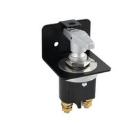 Interruttore Batteria 12V / 24V / 36V 500A ad Alta Corrente, Interruttore Staccabatteria Impermeabile con Manopola Rotante e Piastra di Blocco - Protezione Auto, B