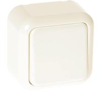 Interruttore Beige Antico 1 Tasto 6x6x3 cm. Elegante e minimalista, si adatta a qualsiasi ambiente, consentendo un controllo facile ed efficiente della luce. Qualità garantita.