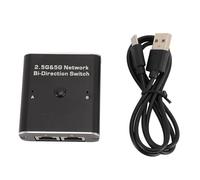 Interruttore bidirezionale per reti 2,5G e 5G, switch a due porte RJ45, con configurazione 1 ingresso/2 uscite o 2 ingressi/1 uscita; switch Ethernet meccanico con schermatura in