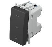 INTERRUTTORE BILANCIERE 3 POSIZIONI 16A FRECCE NERO OPACO SM40-TEMSM40SBNT10-U TEM