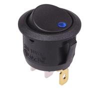 Interruttore Bilanciere LED Rotondo Blu SPST 12V 20A R13-112B2-02