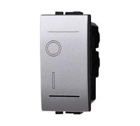 Interruttore Bipolare 0-1 16A, Compatibile Con Bticino Living Light (1 Pezzo, Grigio)