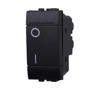 Interruttore Bipolare 0-1 16A, Compatibile Con Bticino Living Light (1 Pezzo, Nero)
