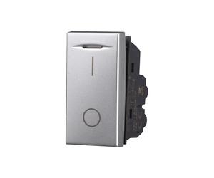 Interruttore bipolare 16A grigio compatibile anche con BTicino Axolute