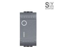 Bticino Living Light Interruttore bipolare L4002N 16A illuminabile antracite 1M