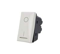 Interruttore Bipolare 2P 16A 0-1, Compatibile con Bticino Axolute (Bianco)