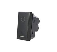 Interruttore Bipolare 2P 16A 0-1, Compatibile con Bticino Axolute (Nero)