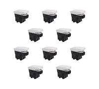 Interruttore Bipolare 2P 16A 220V, Compatibile Con Bticino Living, Compatibile Con Vimar Plana (10 Pezzi, Bianco)