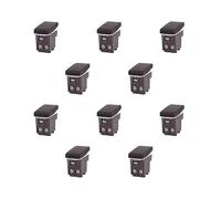 Interruttore Bipolare 2P 16A 220V, Compatibile Con Bticino Living, Compatibile Con Vimar Plana (10 Pezzi, Nero)