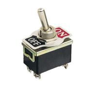 Interruttore bipolare a leva per incasso 10 A, 250 VAC, connessione a 4 viti.